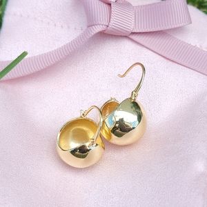 COPY - 18k gold-plated ball hoop earrings